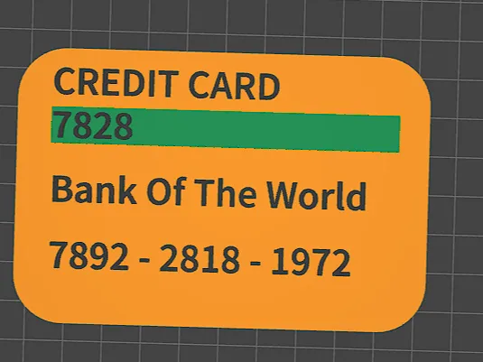 sign - CREDIT CARD