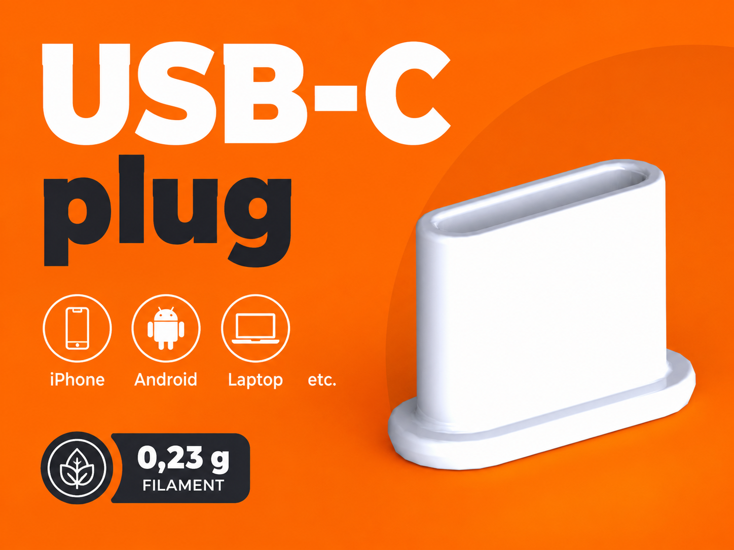 USB-C plug dust protection