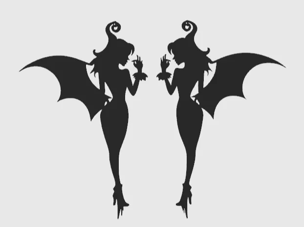 Earrings Hollow Succubus