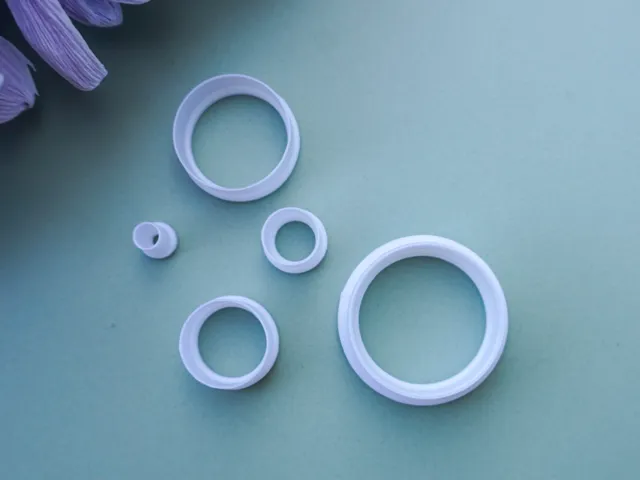 Circles Set Polymer Clay Cutter Earrings Necklace