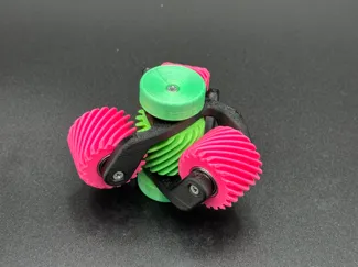 Planetary Helical Spinner — Full Bearing Edition
