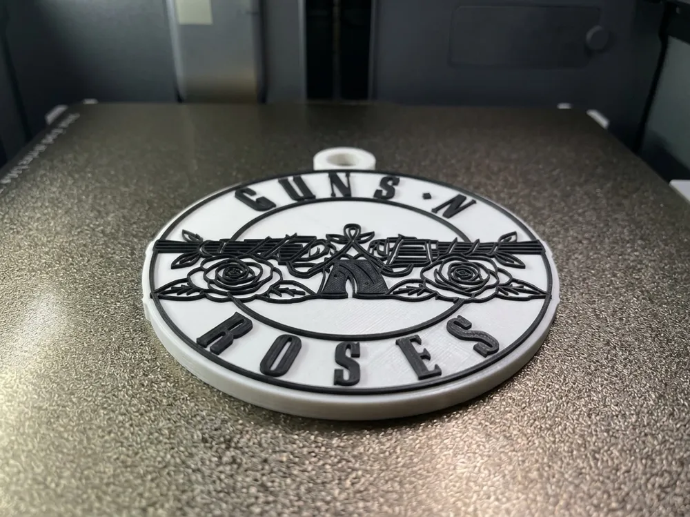 Guns N' Roses Keychain - Free 3D Print Model - MakerWorld