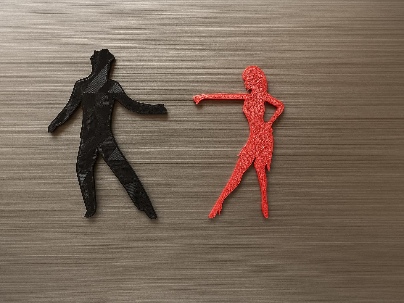Couple Dancing - Latin Dance - Fridge Magnet
