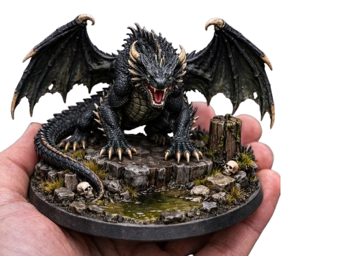Black Dragon Adult - Monster Manual 2024