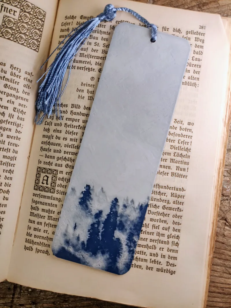 Pine Forest Hueforge Bookmark