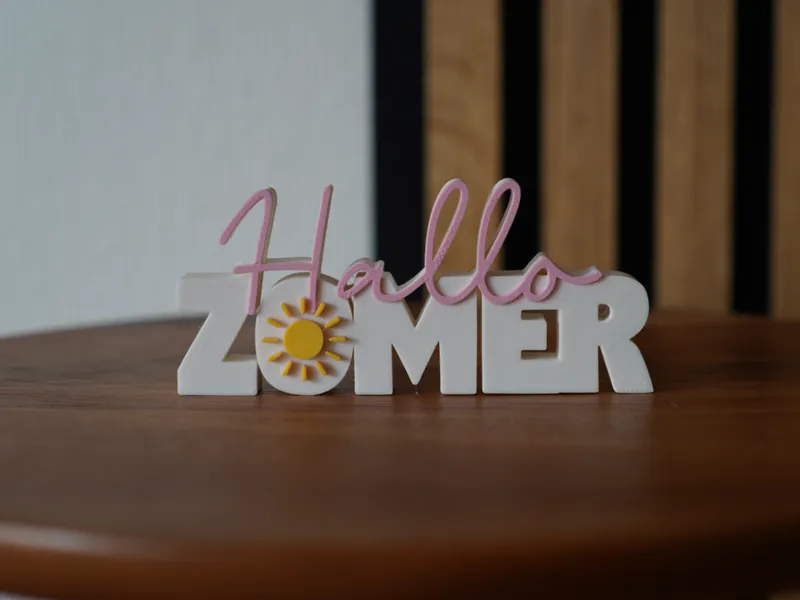 Woordbeeld - Hallo zomer (Nederlands)