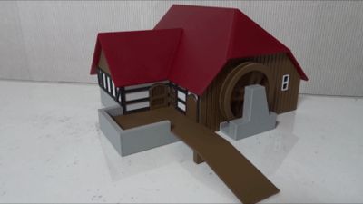 Watermill with Half-Timbered House