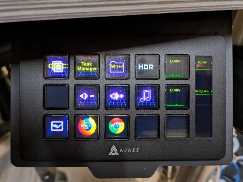 Sliding Under Desk for Mirabox Ajazz Stream Deck