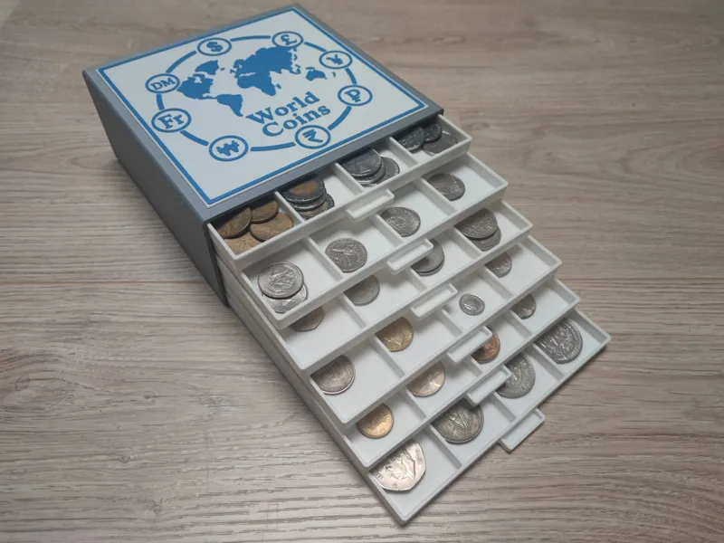 Coin tray - Caja para bandejas de monedas