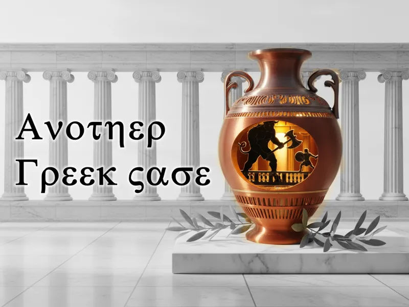 Greek Vase Display
