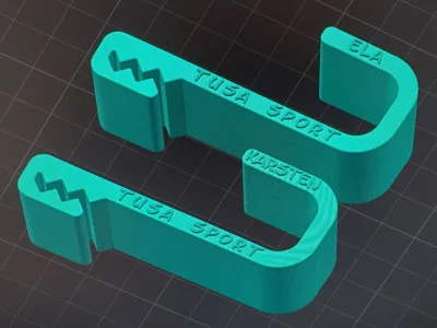 Dive Mask Hook for a Line