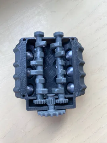 Llavero: W12 Fidget engine keychain — vista de referencia 3