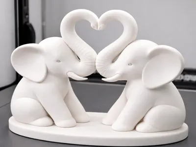 Elephants with heart