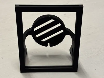 Lithophane frame holder with LED light