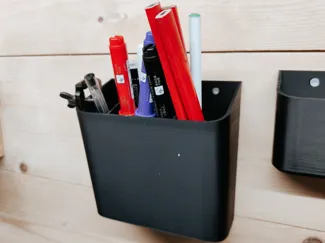 Wall hanging pen holder