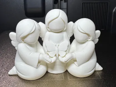 3 Angels with Butterfly