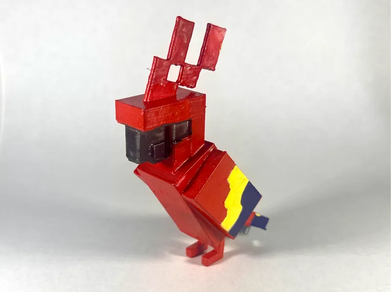 Cute Little Minecraft Parrot 