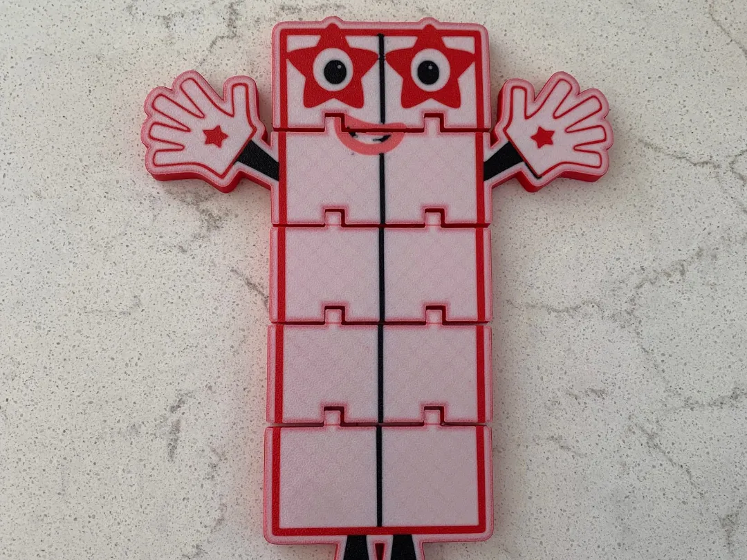 Numberblock 10 Flexi - Free 3D Print Model - MakerWorld