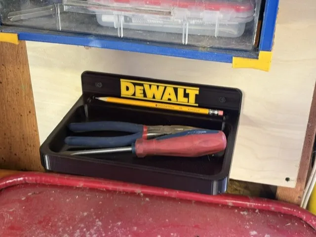 Dewalt Wall Mount Tool Tray / Shelf - V2