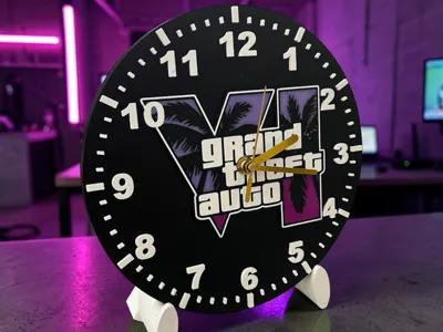 GTA VI Clock with stand
