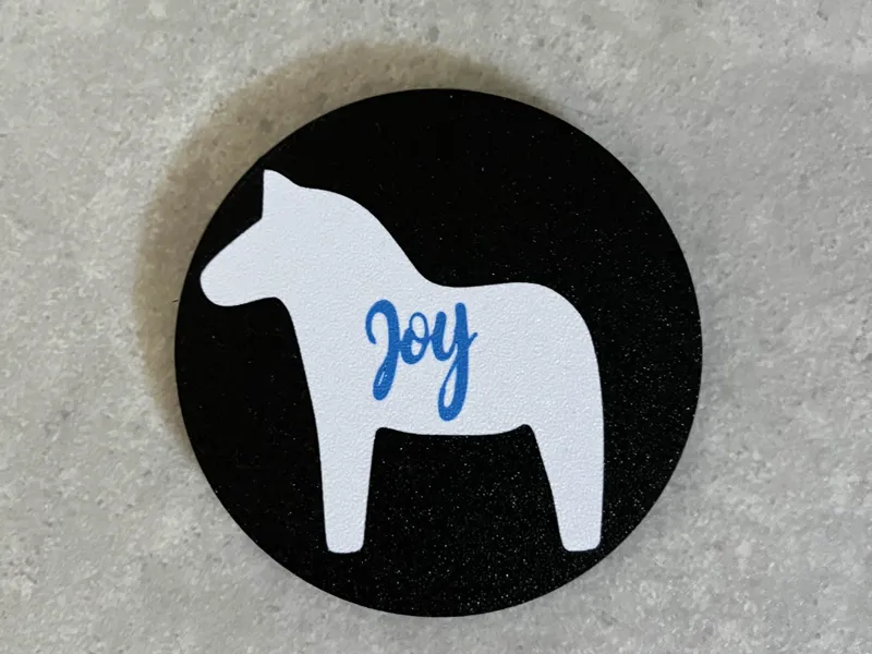 Dala horse coaster