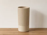 Ribbed Vase