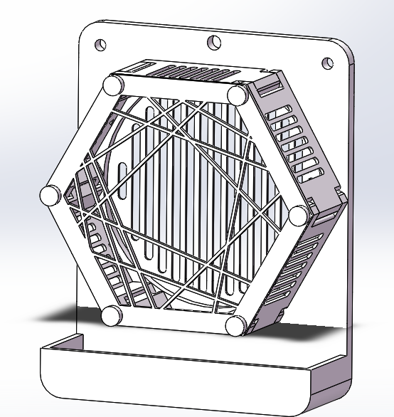 Miniatura 2 do modelo 3D 鹿角蕨挂板，八角框