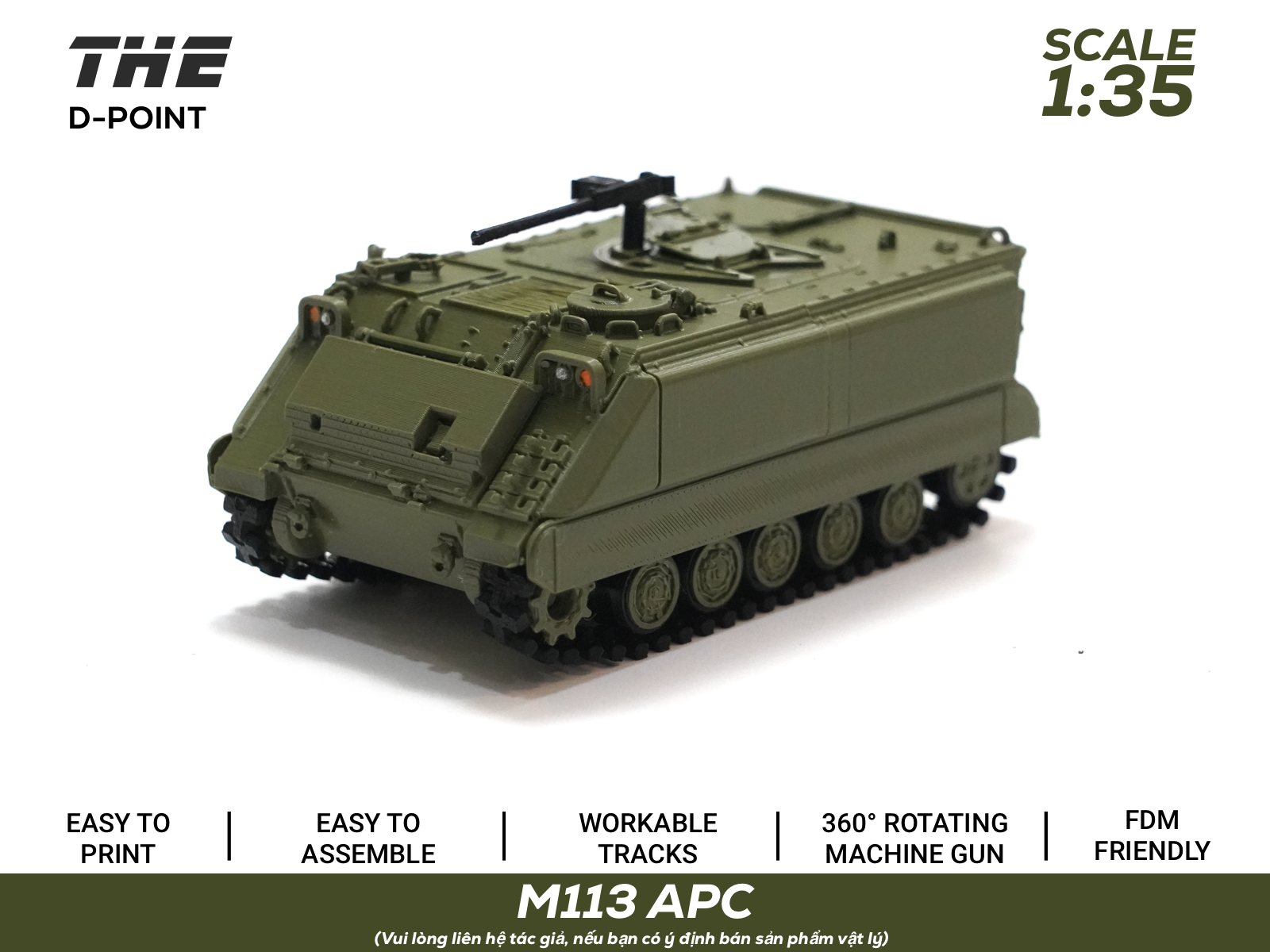 M113 APC | 1:35 Scale | WORKABLE TRACKS - 1