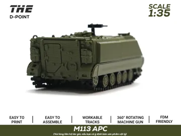 Soporte: M113 APC | 1:35 Scale | WORKABLE TRACKS — vista de referencia 3