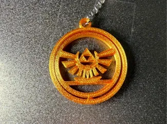 The Legend of Zelda Hylian Crest Spinning Keychain