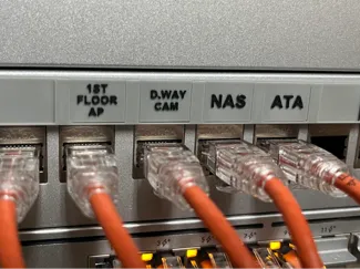 Magnetic Patch Panel Label & Carrier - For ubiqiti
