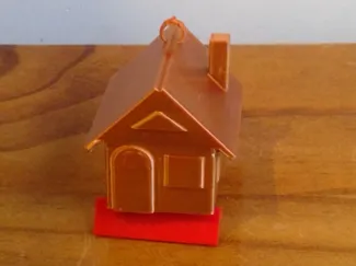 Cute tiny house keyring