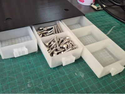 stackable drawer cabinet for screws
