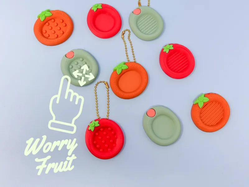 Worry Fruit Stones Fidget Set – Textured Tactile