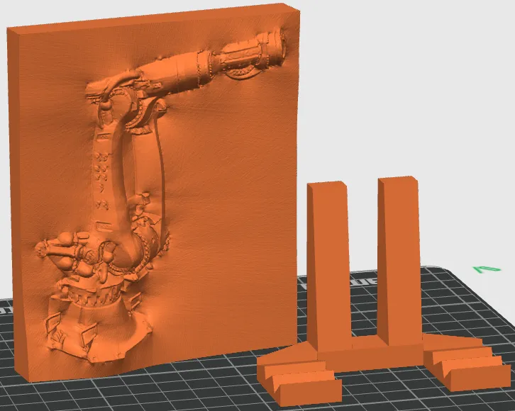 KUKA KR 640 R2800-2 Photo Relief with Stand