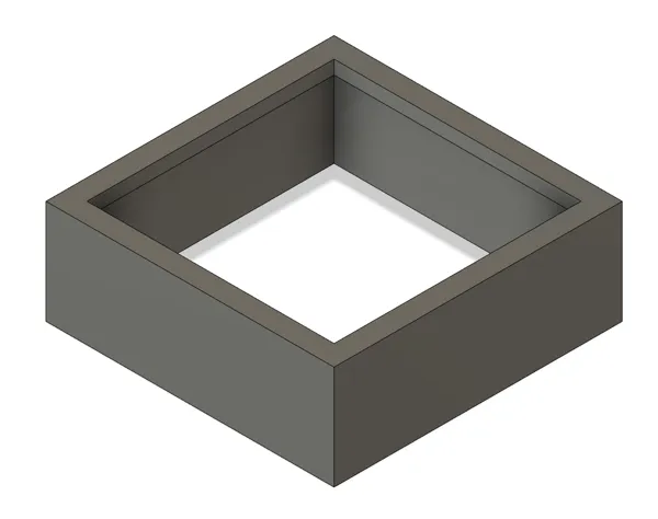 Caisson lumineux / cadre lithophanie 100x100 mm