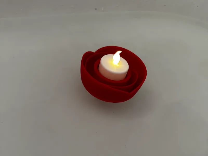 Floating Rose Tea Light Holder