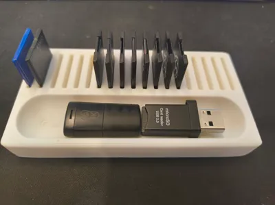 SD Card Tray with Adaptor Space