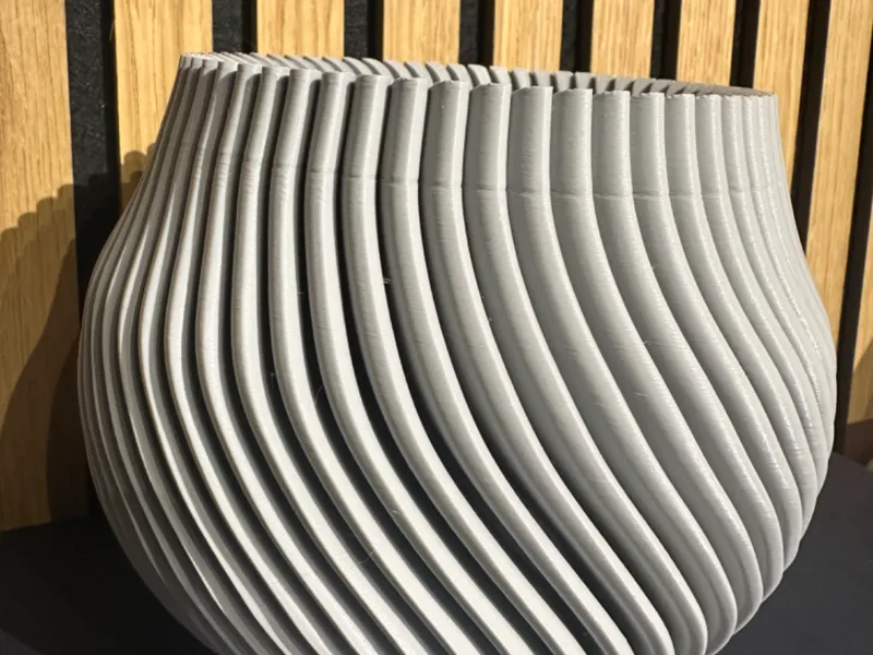 Curved Slats Vase
