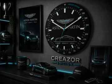 Cuadro decorativo en 3D: Horloge Murale Modulaire – Edition Aston Martin — vista de referencia 2