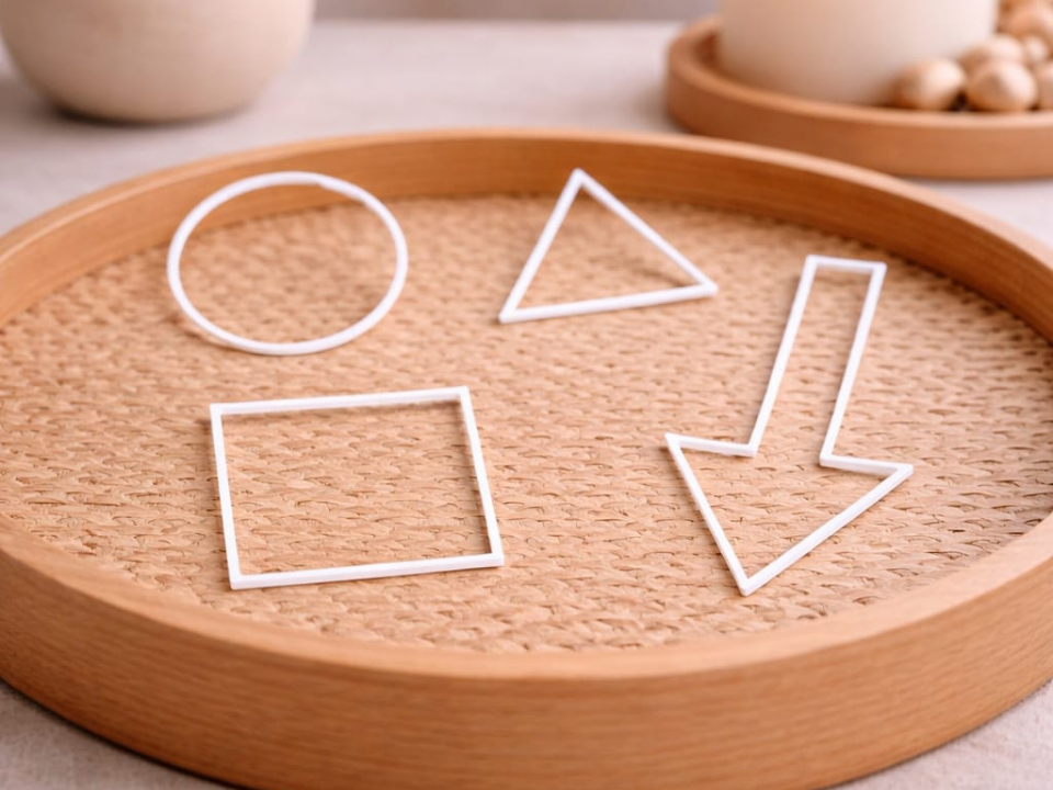 Minimalist Geometric Shape Outlines