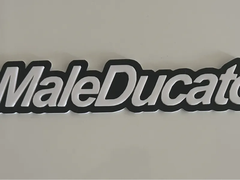 Targhetta MaleDucato