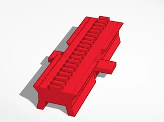Airsoft helmet rail