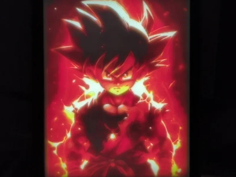Kid Goku - full colour lithophane lightbox