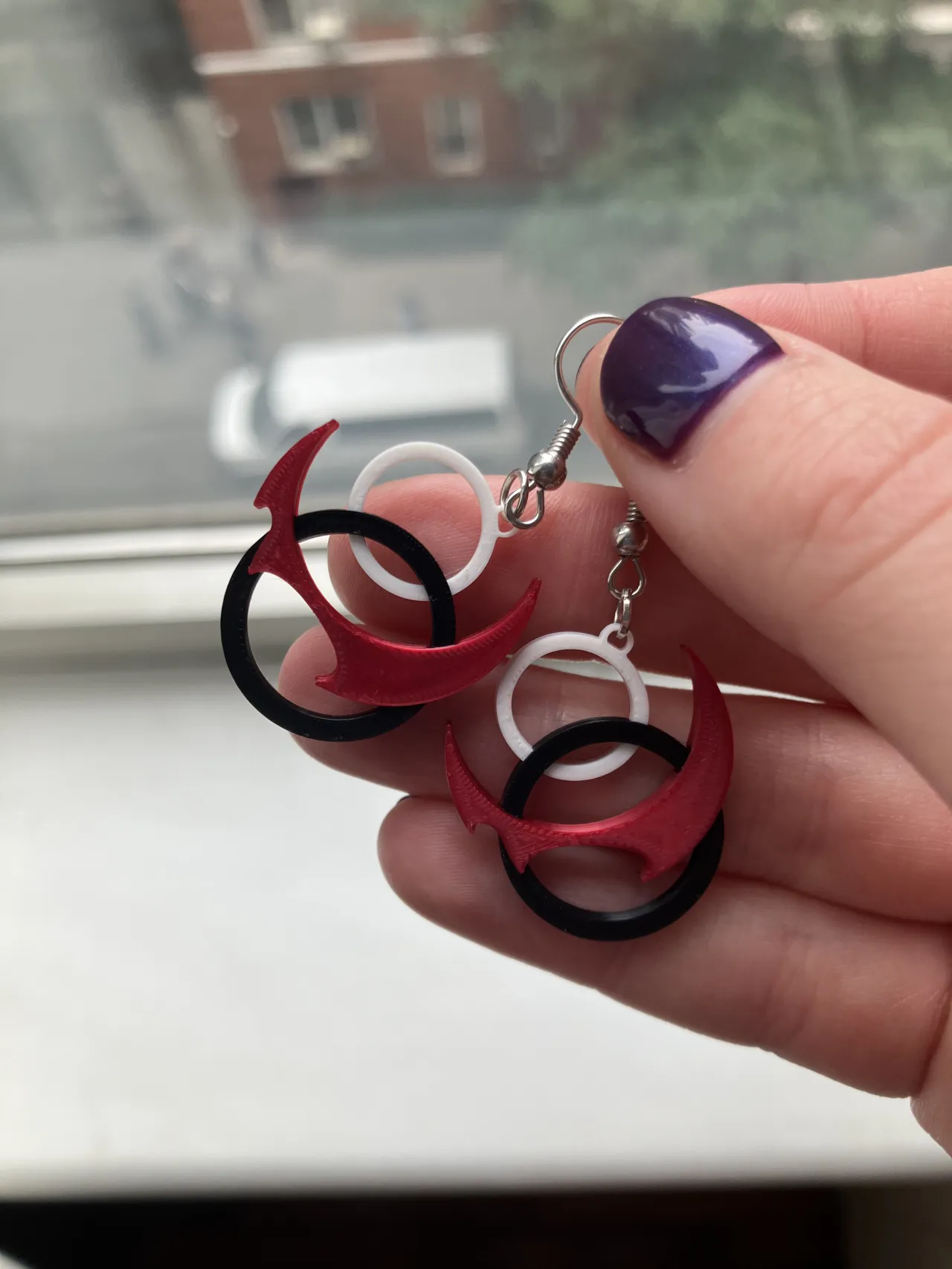 Danganronpa Monokuma Inspired Earrings view 2