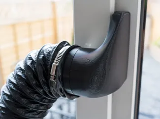 Exhaust Duct Adaptor for Locked Window (75mm)