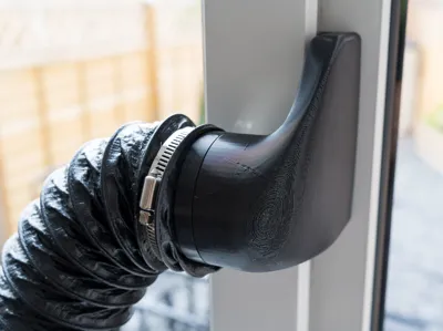 Exhaust Duct Adaptor for Locked Window (75mm)