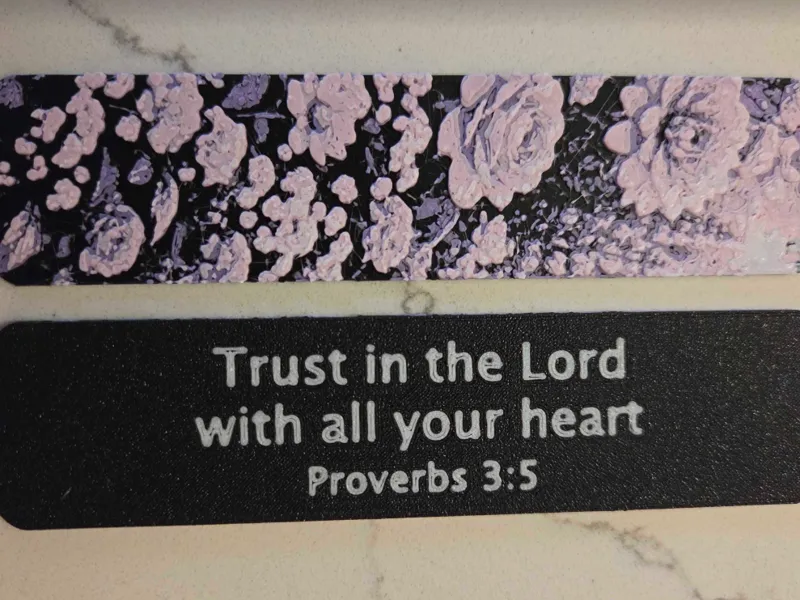 Trust in the Lord – Floral Faith Bookmark