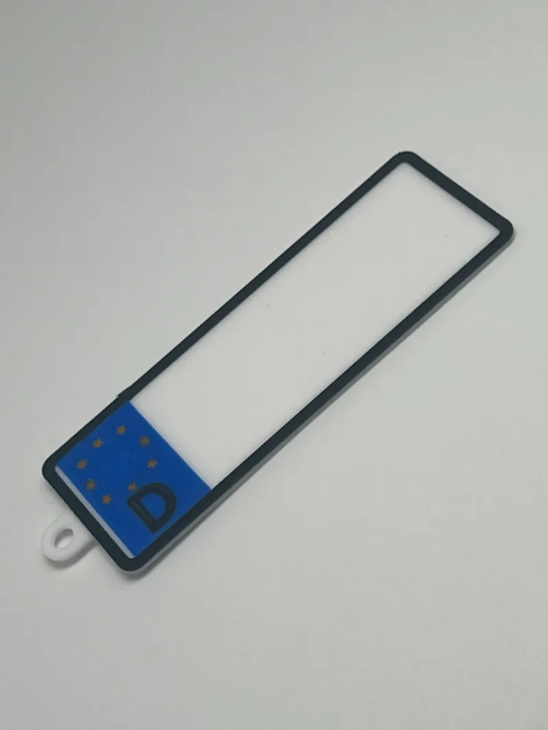 German License Plate Keychain