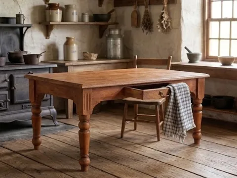 Figura decorativa: Miniature 1850 Kitchen Table — referencia de MakerWorld
